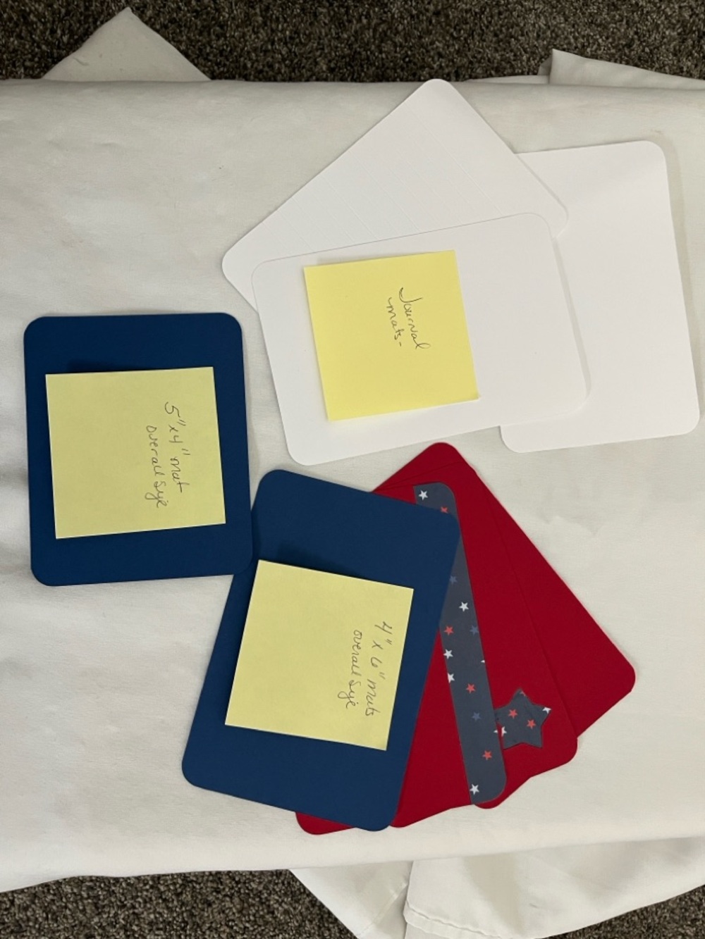 Patriotic Die-Cut Cardstock Pack in Red, White & Navy